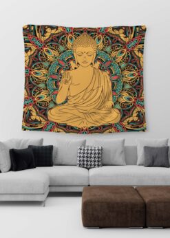 Buda Ve Mandala Duvar Örtüsü - (MN13)