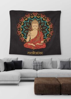 Kutsal Buda Mandala Duvar Örtüsü  - (MN16)