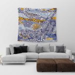 Mavi Mini Mandala Duvar Örtüsü - (MN32)