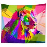 Popart Lion Duvar Örtüsü 150x130cm - FP111