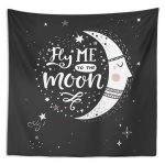 Fly Moon Duvar Örtüsü 150x130cm - FP123