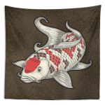 Koi Balığı Duvar Örtüsü 150x130cm - FP129