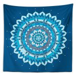 Mavi Mandala Duvar Örtüsü 150x130cm - FP133