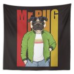 Mr Pug Duvar Örtüsü 150x130cm - FP137