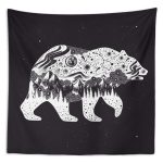 Night Bear Duvar Örtüsü 150x130cm - FP138