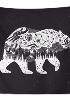 Night Bear Duvar Örtüsü 150x130cm - FP138