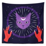 Purple Cat Duvar Örtüsü 150x130cm - FP144