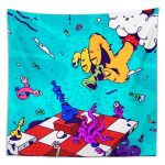 Satranç Canavarı Duvar Örtüsü 150x130cm - FP149