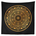 Golden Mandala Duvar Örtüsü 150x130cm - FP159