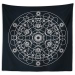 Dairesel Mandala Duvar Örtüsü 150x130cm - FP165