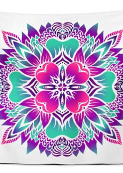 Mandala Çiçeği  Duvar Örtüsü 150x130cm - FP182