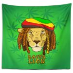 Rasta Lion Duvar Örtüsü 150x130cm - FP188