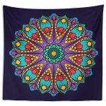 Renkli Mandala Duvar Örtüsü 150x130cm - FP189