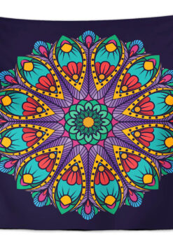 Renkli Mandala Duvar Örtüsü 150x130cm - FP189