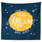 Back Moon Duvar Örtüsü 150x130cm - FP193