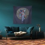 Astronot Duvar Örtüsü 150x150cm -FP209