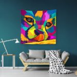 Baby Tiger Duvar Örtüsü 150x150cm -FP210