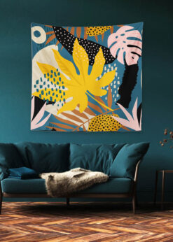 Botanik Duvar Örtüsü 150x150cm -FP214
