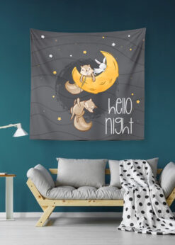 Hello Night 2 Duvar Örtüsü 150x150cm - FP226