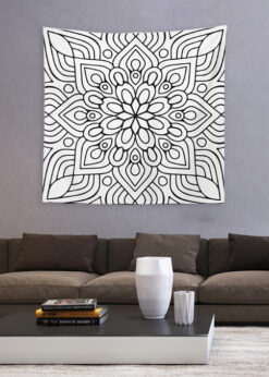 Mandala Boyama 2 Duvar Örtüsü 150x150cm - FP235