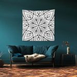 Mandala Boyama 2 Duvar Örtüsü 150x150cm - FP236