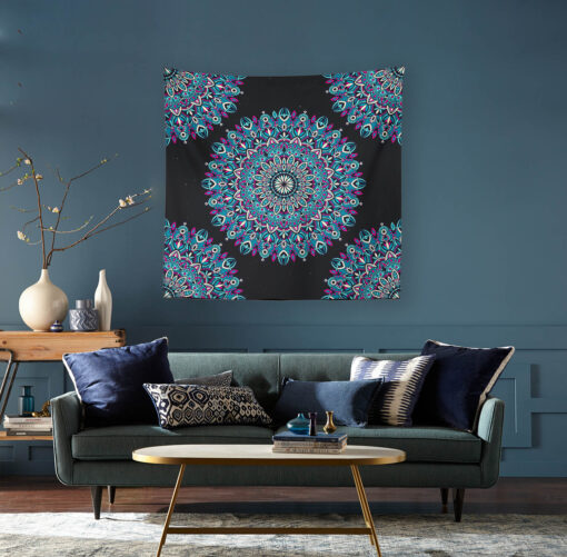 Öz Mandala Duvar Örtüsü 150x150cm - FP 249