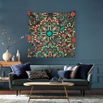 Retro Mandala Duvar Örtüsü 150x150cm - FP 255