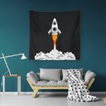 Roket Duvar Örtüsü 150x150cm - FP 257