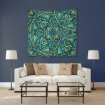 Mandala Saray Duvar Örtüsü 150x150cm -FP41