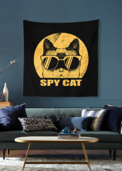 Spy Cat Duvar Örtüsü 150x150cm -FP65