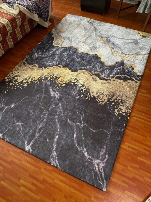Arden İpek Kadife Halı Örtüsü - 160x233cm - İNDİRİM - Görsel 5