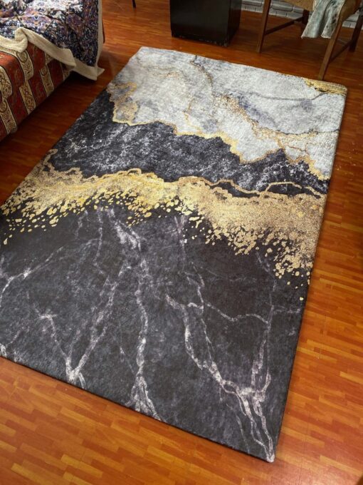 Arden İpek Kadife Halı Örtüsü - 160x233cm - İNDİRİM - Görsel 3
