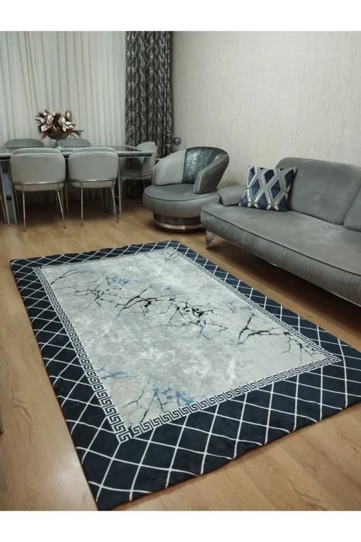 Prensip İpek Kadife Halı Örtüsü - Görsel 4