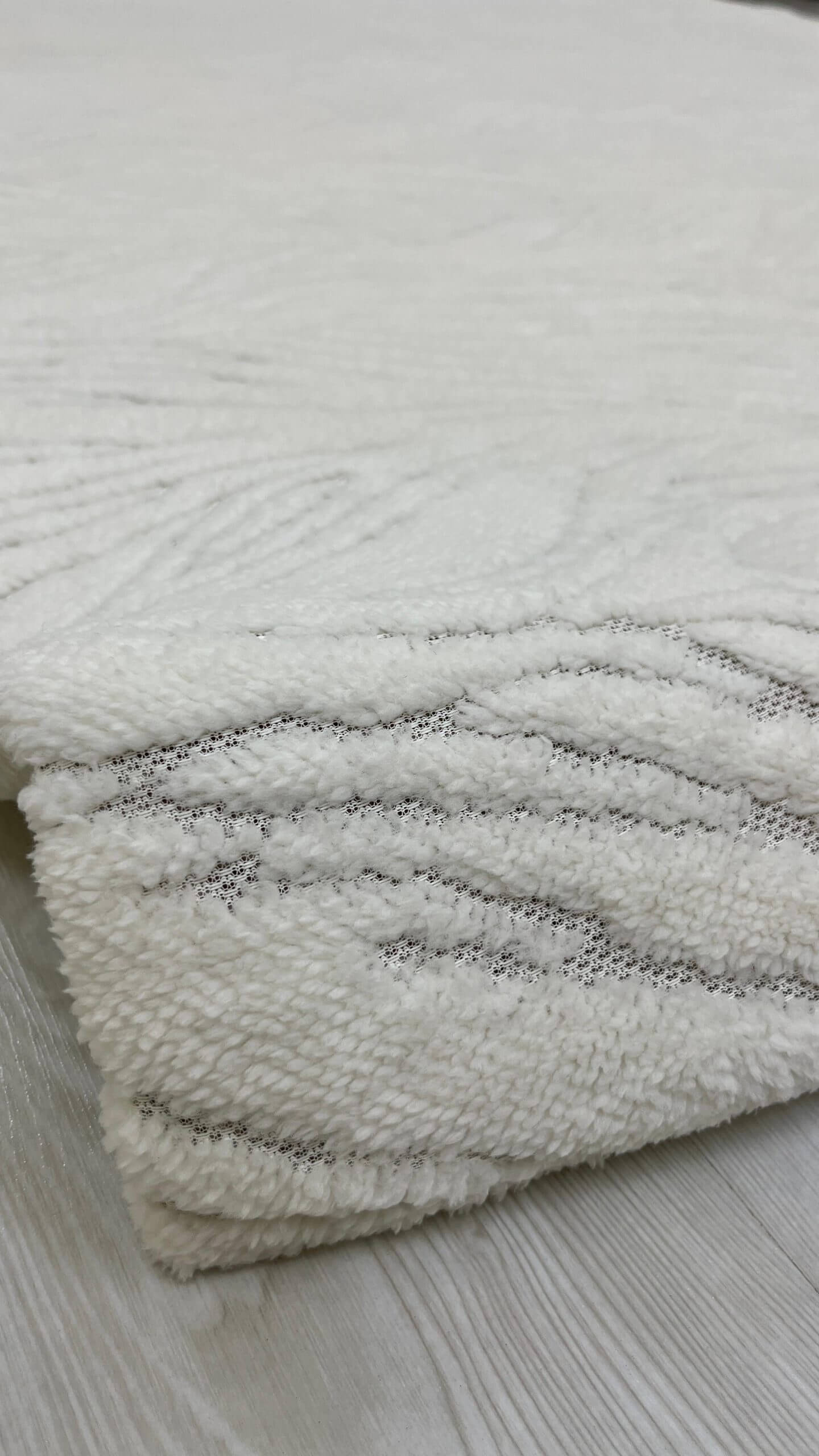 Deluxe Krem Zebra Desen Welsoft Halı Örtüsü - Görsel 2