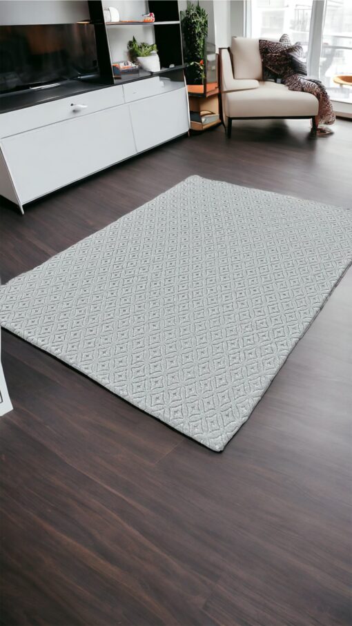 Açık Gri Yakamoz Desen Welsoft Deluxe Halı Örtüsü