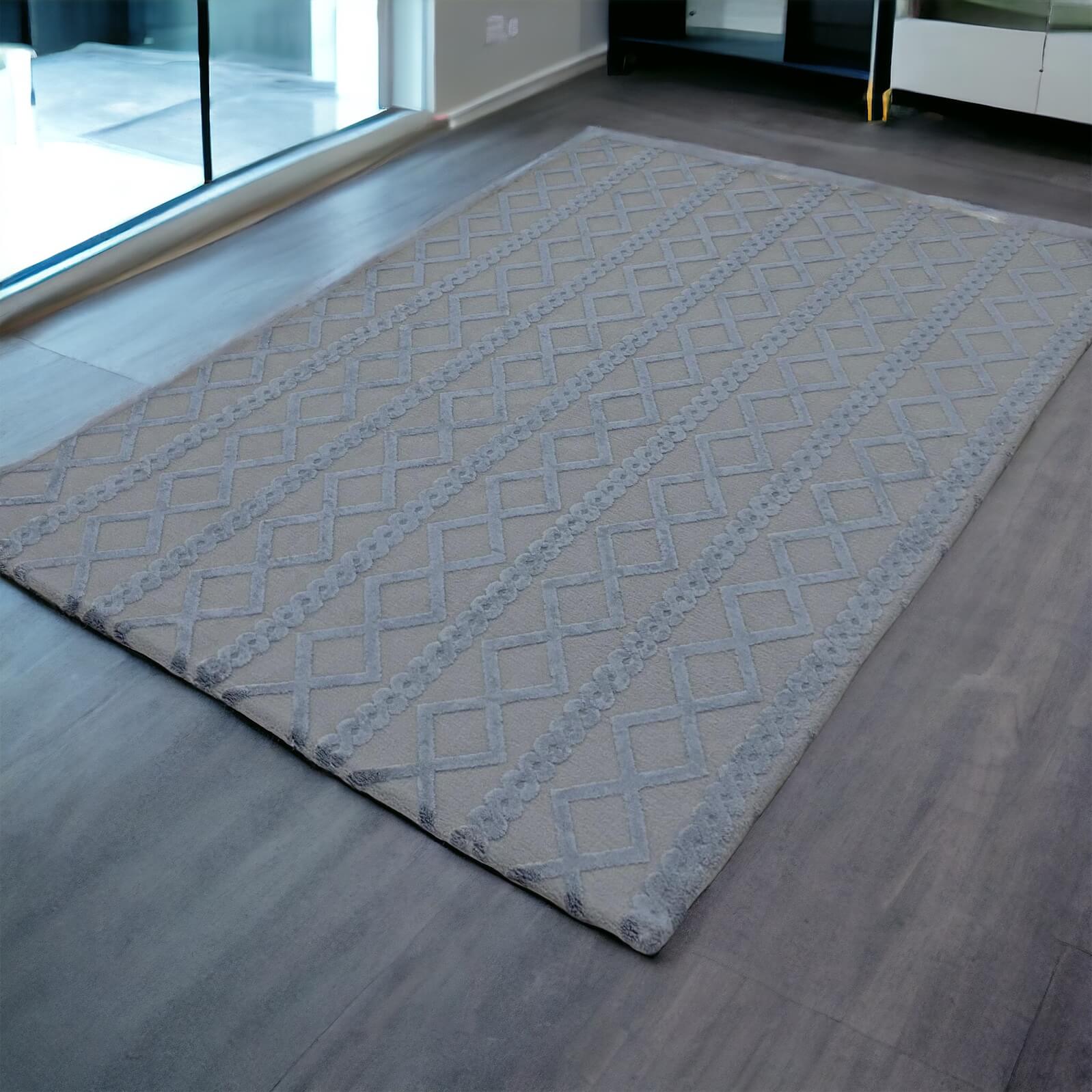Koyu Gri Örgü Desen Welsoft Deluxe - 200x300cm - İNDİRİM