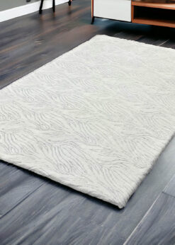 Deluxe Krem Zebra Desen Welsoft Halı Örtüsü