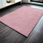 Deluxe Pudra Gül Desen Welsoft Halı Örtüsü