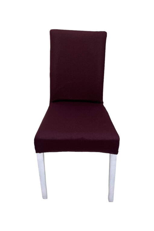 Bordo Mikro Petek Sandalye Kılıfı