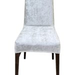 Natürel Parlak Kadife Sandalye Kılıfı