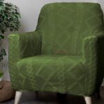 Haki Örgü Desen Teddy Tam Giydirme Koltuk Örtüsü - Welsoft Koltuk Örtüsü