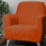 Kiremit Örgü Desen Teddy Tam Giydirme Koltuk Örtüsü - Welsoft Koltuk Örtüsü