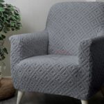 Koyu Gri Yakamoz Desen Teddy Tam Giydirme Koltuk Örtüsü - Welsoft Koltuk Örtüsü