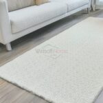 Krem Labirent Deluxe Welsoft Halı Örtüsü