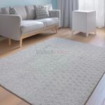 Açık Gri Labirent Deluxe Welsoft Halı Örtüsü